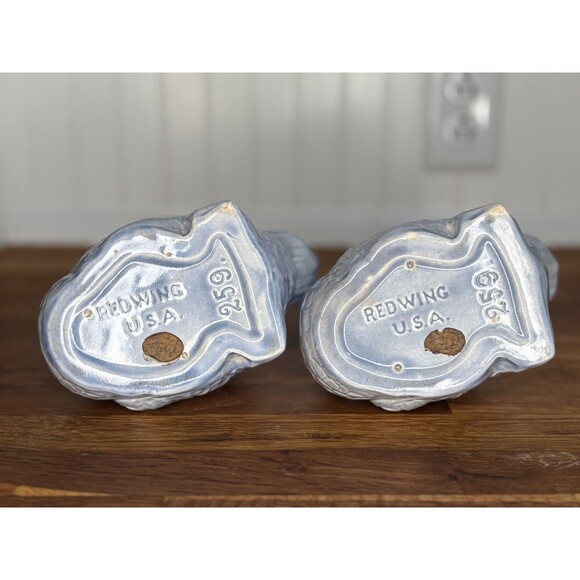 Set of 2‎ Vintage Redwing USA Swan Planter Blue MCM Ceramic 259 Blue Vase EUC - Picture 12 of 12